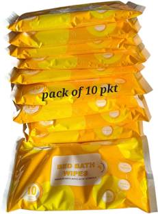PREQURE Swacch Bed Bath Wipes 10 PACKET OF10 Wipes