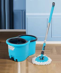WAYMORE Amazing Smart Easy To Clean Floor Magic Bucket 2 Absorbers, Mop Set