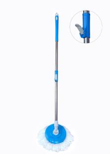 MTMAHAVIRTRADER Spin Mop Stick Rod Only Without Bucket with 1 Microfiber Refill - Blue) Mop Rod