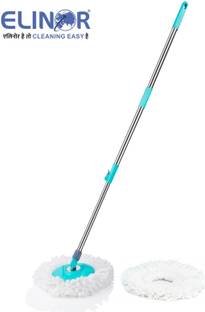 ELINOR NEW COMBO SET OF MOP PIPE SET DISH AND 2 MICROFIBER REFILL Mop Rod