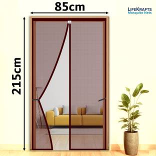 Lifekrafts Polyester Adults Washable Auto-Closing Magnetic Door Mosquito Net