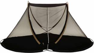 Lemork Polyester Adults Washable High Quality, Self standing with one Side Slidder Gate machhardani Single Bed Mosquito Net