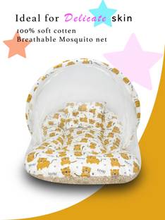 babypumpkin MOSQUITE NET Nylon Infants Washable Cotton Baby Bedding Set, Babycarry Nylon Washable Infants Mosquito Net