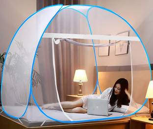TLK-HWB Polyester Adults Washable Foldable Net With Ventilation / Best Visibility & Free Saviours / Machhardani / Mosquito Net
