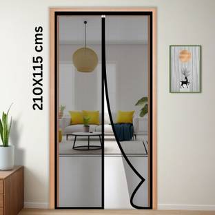 TurtleGrip Door Mosquito Net with Full Frame for Main Doors, Bedroom, Kitchen & Balcony Polyester Washable Adults Mosquito Net