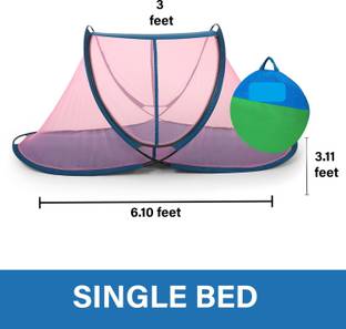 ALTAMASH Polyester Adults Washable Foldable mosquito net for ADULT Mosquito Net