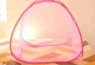 Monarika Polyester Kids Washable Infants, Baby Mosquito Net |Anti-Bug Crib Net Foldable Bottomles Mosquito Net