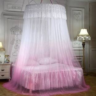 Classic Mosquito Net Polyester Adults Washable King Size Double Layer Royal Machardani Canopy Decorative Luxurious Palace Style Mosquito Net