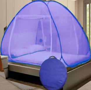 KHANJAN FASHION FAB Polyester Infants Washable PURPLE mosquito net 8*8 size pop up mosquito net mosquito net king size machard Mosquito Net
