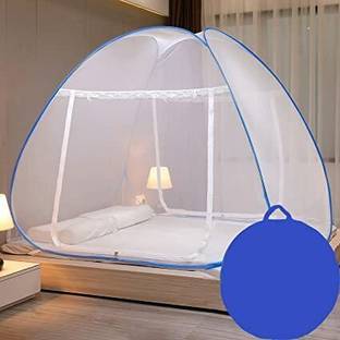 ICONIC INTERIO Polyester Adults Washable Anti Mosquito Bed Net- Double Bed Mosquito Net