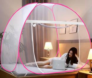 TLK-HWB Polyester Adults Washable Foldable Net With Ventilation / Best Visibility & Free Saviours / Machhardani / Mosquito Net