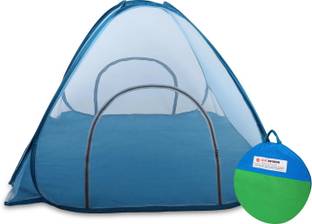 A.R. Emporium Polyester Adults Washable Double Bed Foldable Mosquito Net With Base Cloth, Portable Double Bed Mosquito Net/Tent with 2 Side Large Zipper Doors (Size : LxWxH : 6.10 x 6.10 x 4.6 ft ) (Suitable for : Double/King Bed) Mosquito Net