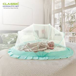 Classic Mosquito Net Polyester Kids Washable Bottomless Foldable for 0 to 24 Months Old Infants, Toddlers & Babies Mosquito Net