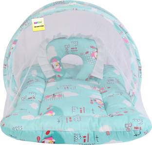 Kwitchy New Born Baby Mosquito Net Bed with Cushioned Pillow