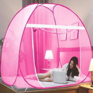 Aetrius Polyester Adults Washable Strong Premium*Large Pro Foldable Net With Ventilation*Corrosion Resistant Steel Mosquito Net