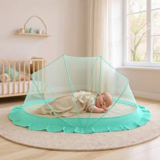 Ashvika mosquitoNet Baby Folding Crib Nylon Washable Infants Mosquito Net