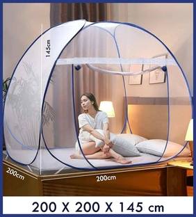 PROTOZONE Foldable for Double Bed Mosquito Net. Polyester Washable Adults Mosquito Net