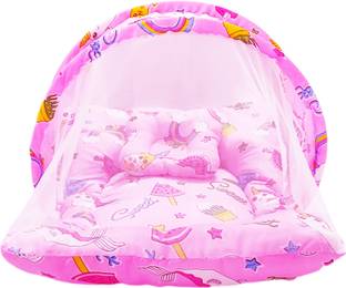 First Vision Cotton Infants Washable Pillow with Mosquito Net
