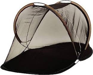 SR Creative Cotton Adults Washable Foldable Best Quality Of Single Bed (Black) Mosquito Net