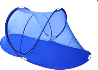 MFE Polyester Adults Washable Soft Cotton Stretchable Premium Quality Net, Machhardani For Single Bed Foldable Mosquito Net