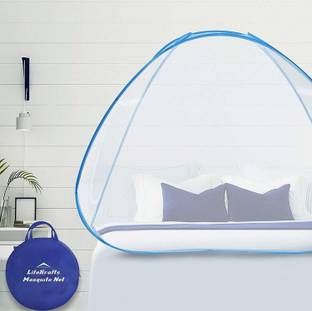 Adbra HDPE - High Density Poly Ethylene Adults Washable Polyester SDG001 HEAVY QUALITY Single Bed FOLDABLE Mosquito Net