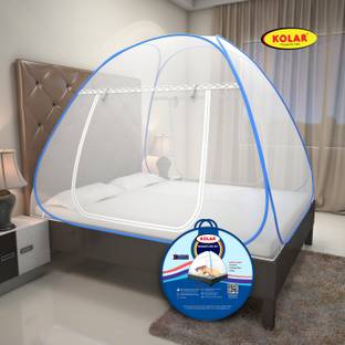 Kolar Queen Bed Premium Machardani,Strong & Durable, 200 cm x 170 cm Polyester Washable Adults Mosquito Net