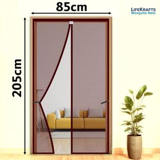 Lifekrafts Polyester Adults Washable Auto-Closing Magnetic Door Mosquito Net