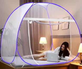 TLK-HWB Polyester Adults Washable Foldable Net With Ventilation / Best Visibility & Free Saviours / Machhardani / Mosquito Net