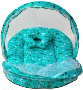 Little Lit Cotton Infants Soft and Comfortable New Born Baby Bedding Set with Protective Mosquito Net Mosquito Net