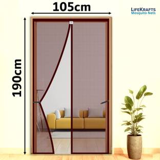 Lifekrafts Polyester Adults Washable Auto-Closing Magnetic Door Mosquito Net