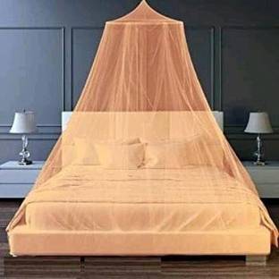 THEWAVE CREATION Polyester Adults Washable mosquito_net_Orange_ Mosquito Net