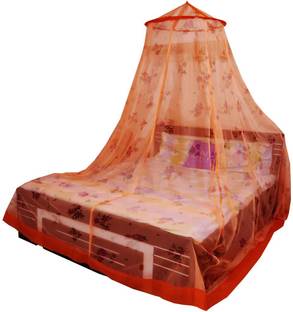 Neruti Enterprise Cotton Adults Washable Double bed (Round) Mosquito Net