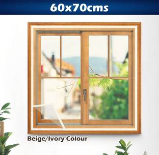 Wild Accessories Fibre Adults Washable Pre-Stitched Fiberglass Window Mosquito Net for All Types of Windows,120 GSM Mosquito Net