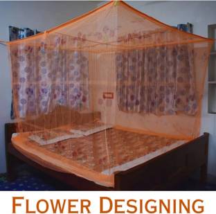 ANSARI ENTERPRISES HDPE - High Density Poly Ethylene Adults Washable Polycotton Pyaragon Net (Size 6x7-ft) Mosquito Net