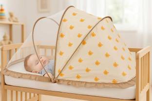 TONY STARK Polyester Infants Washable Infants Washable Folding Crib Big Size Baby Mosquito Net Mosquito Net