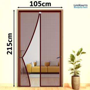 Lifekrafts Polyester Adults Washable Auto-Closing Magnetic Door Mosquito Net