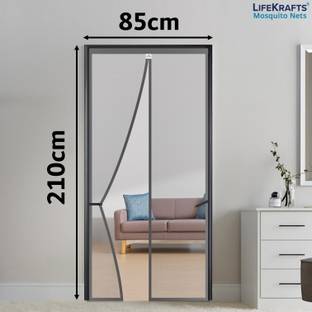 Lifekrafts Polyester Adults Washable Auto-Closing Magnetic Door Mosquito Net