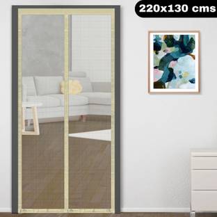 Classic Mosquito Net Net For Door With Magnet Self-Closing with full frame self Adhesive Hook Fibre Washable Adults Mosquito Net