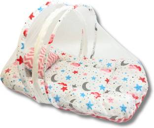 FENZI KIDS Nylon Infants Washable Polyester Foldable zipper opening Baby Bed Mosquito net upto 18 monthS Mosquito Net