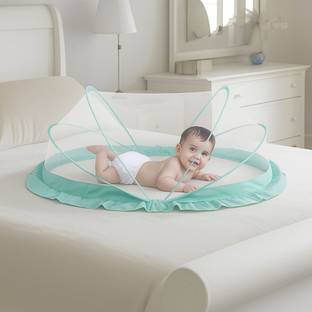 Maruti Enterprise Nylon Infants Washable Baby Folding Crib Mosquito Net