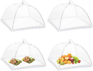 Zorbes Pop-Up Mesh Food Covers Tent Umbrella 4 Pack 17 inch Reusable 17.39 inch Lid, Pack of 4