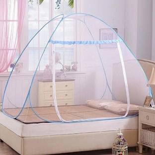 Buenovida Polyester Adults Washable Mosquito Net for Bed King Size, Double Bed Mosquito Net, Machardani Net Cotton Mosquito Net