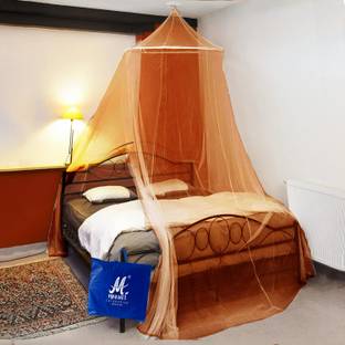 Maruti Enterprise Polyester Adults Washable Canopy double bed outdoor Mosquito Net