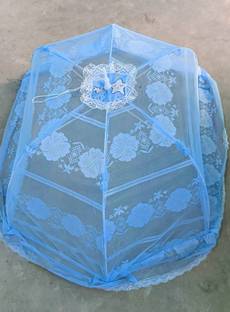 COFS Baby Umbrella Style Mosquito net for 0 to 1 years baby (Blue) HDPE - High Density Poly Ethylene Washable Kids Mosquito Net