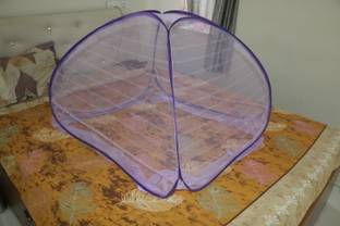 shriji creation Polyester Kids Washable Foldable Baby Mosquito Net For 0 to 36 Months Old baby with 3ftx3ftx2.5ft Size Mosquito Net