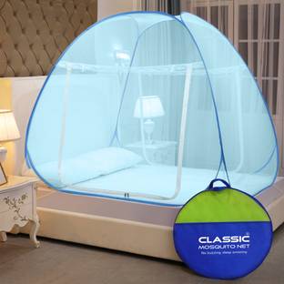 Classic Mosquito Net (200*170*H140 CM) Foldable for Queen Size & Double Bed Polyester Washable Adults Mosquito Net