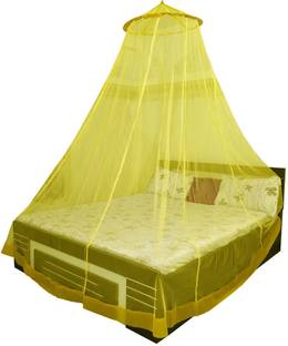 Shree Kriday Polyester Adults Washable King Size Bed Hanging Round Mosquito Net