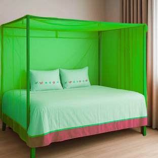 Privine Polyester Adults Washable double bed /queen bed 6X7 feet without stand machhardani/mosquito net hanging Mosquito Net