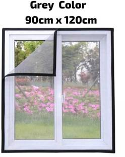 lkg enterprises Polyester Adults Washable LKG 3*4 GREY WIN NET Mosquito Net