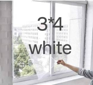 lkg enterprises Polyester Adults Washable LKG 3*4 WHITE WINDOW NET Mosquito Net